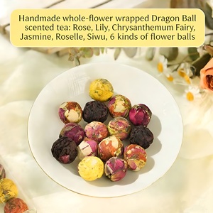 Bolas de Té de <span class=keywords><strong>Flores</strong></span> Naturales Hechas a Mano, Té Herbal Orgánico en Floración, Directo de Fábrica, OEM, ODM, Personalizable, Venta al Por Mayor - Product Image 2