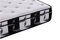 Matelas à ressorts ensachés direct usine avec couche supérieure en mousse à mémoire de forme confortable, respirant et compressé sous vide