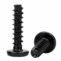 1000 pièces/sac Vis autotaraudeuses M3 M3.5 M4 en acier au carbone, tête cylindrique à embase fraisée, finition oxyde noir