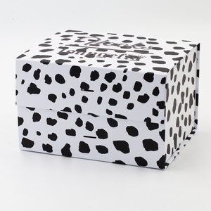 Custom Printing Dots Stripe Pattern Folding <b>Box</b> with <b>Large</b> Size Package for <b>Gift</b> Clothing Garment Shoes Packing <b>Box</b> - Product Image 3