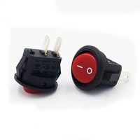 Interrupteur à bascule étanche ZhaoFa KCD1 T125, carré, 23 mm, 2 broches, 2 positions (Marche/Arrêt), 10A 125V, PA66/PC, IP12/IP14, CE
