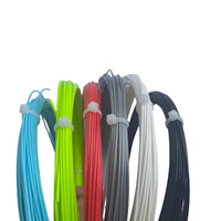 Cordage de raquette de tennis ZARSIA à motif bambou, simple, 16L/1,25 mm, polyester, durable, corde dure, 12 m, professionnel