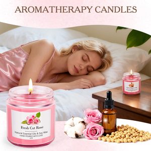 Ensemble cadeau <span class=keywords><strong>de</strong></span> bougies parfumées classiques à la cire <span class=keywords><strong>de</strong></span> soja naturelle, parfum <span class=keywords><strong>de</strong></span> fleurs, colorées, sans fumée, parfumées, aromathérapie - Product Image 3