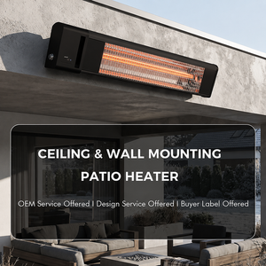 CCE/GS/EMC/ETL Aprobado IP65 Carcasa <span class=keywords><strong>de</strong></span> aleación <span class=keywords><strong>de</strong></span> aluminio Techo y montaje en pared Calentador <span class=keywords><strong>de</strong></span> patio - Product Image 2