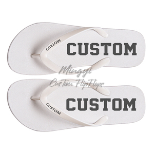 Chanclas de Playa Blancas Personalizadas para Novia, Chanclas con Sublimación Personalizada, Chanclas de <span class=keywords><strong>Boda</strong></span> con Logotipo Personalizado para Invitados, Hombres y Mujeres - Product Image 5