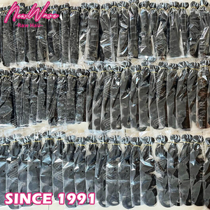 柬埔寨优质原生人发直发自然波浪未加工处女天然波浪超双层拉丝9A-15A级头发 - Product Image 5