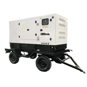 Trailer Type Silent Diesel Generator 30kw 50kw 120kw with Automatic Transfer Switch
