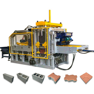 Máquina para Fabricar Ladrillos de Hormigón Entrabados QT10-15 con PLC y Motor, Línea de Producción Automática de Shandong - Product Image 1