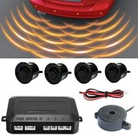 Radar de stationnement arrière pour voiture, Kit de 4 capteurs de recul, avec alarme sonore avant et arrière, affichage LED, conduite en sécurité