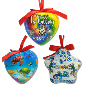 Bán Buôn Du Lịch Bãi Biển Lưu Niệm Nhựa Bọt Sao Hình Trái Tim Giáng Sinh Bóng Trang Trí Biểu Tượng Tùy Chỉnh Cá Nhân Giáng Sinh Bóng - Product Image 1