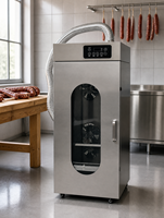 Déshydrateur Commercial Rotatif en Acier Inoxydable pour Viande, Machine à Sécher les Saucisses 2000W 220V, Déshydrateur Suspendu pour Bacon et Viande Séchée