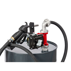 Bomba eléctrica Meclube Atex para transferir gasolina en un kit con boquilla manual - Product Image 1