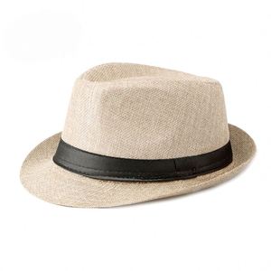 Chapeau Panama unisexe en polyester/coton pour l'été, logo personnalisé, léger, respirant, pour la plage, les fêtes, les voyages, la pêche, les affaires - Product Image 3