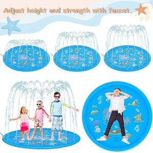 Tapis anti-éclaboussures arroseur bébé enfant en bas âge piscine extérieure jeu d'eau arrière-cour tapis de jeu anti-éclaboussures jouets d'eau gonflables - Product Image 5