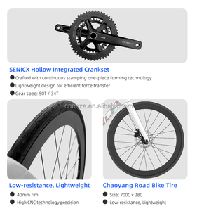 Vélo de Route en Gros 24 Vitesses Fibre de Carbone Intégrale T800 T700 Jante Aluminium Frein Hydraulique Course Cycliste Ultra Léger 9,6 kg Avant 6 Ultr - Product Image 3