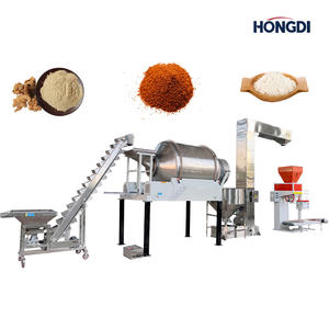 Ligne de production de mélangeurs à tambour avec élévateurs à godets de type Z pour alimentation continue des matériaux, en acier inoxydable 304, capacité de 1000 kg/h - Product Image 2