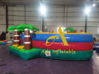 Fabricant de palmier gonflable Funland Forêt Thème Château gonflable Toddler Jumping House Pop up Castle Kids