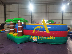 ปราสาท<span class=keywords><strong>เด้ง</strong></span>ดึ๋งเป่าลมรูปป่าต้นไม้ต้นปาล์มแบบเป่าลมบ้านปราสาทป็อปอัพสำหรับเด็กวัยหัดเดิน - Product Image 3