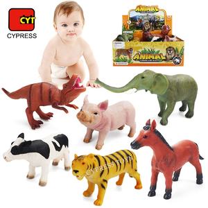 Giocattoli Realistici di Animali dello <span class=keywords><strong>Zoo</strong></span> in PVC 3D per Bambini, Vendita all'Ingrosso dalla Fabbrica di ShanTou - Product Image 1
