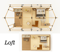 Tente de Glamping Hôtelière à 2 Étages avec Balcon, Direct Usine, pour Complexes Familiaux, en Stock, Prise en Charge de la Personnalisation OEM ODM