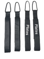 Sangles de Résistance en Nylon pour Cadillac Reformer Pilates – Accessoires Noirs Haute Résistance pour Poignets et Chevilles