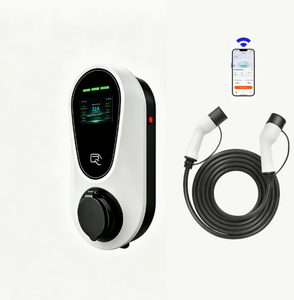 Estación de Carga para Vehículos Eléctricos de 7kW, 11kW, 22kW, Doble Conector, para Hogar, con Soporte para Conector, Control por Aplicación Inteligente, para Autos de Nueva Energía - Product Image 1