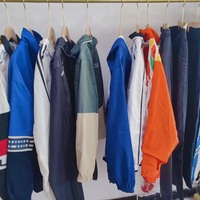 Jaket Olahraga Vintage Berkualitas Tinggi UKAY UKAY, Pakaian Olahraga Bekas Premium Campuran, Gaya Thrift Musim Panas, Pakaian Bale Musim Panas