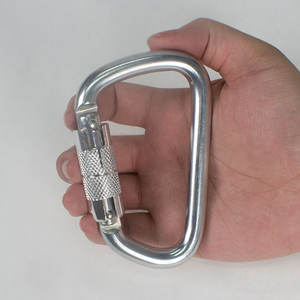 30KN स्टील Carabiners डी प्रकार जस्ती स्टील ऑटो ताला Carabiner हुक गिरावट के लिए गिरफ्तारी/कनेक्शन सुरक्षा बेल्ट - Product Image 5