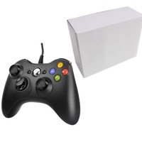 Manette de jeu filaire PC360 pour PC, compatible Steam et Black Myth, avec vibrations et joysticks