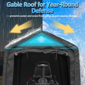 <span class=keywords><strong>Abri</strong></span> <span class=keywords><strong>de</strong></span> rangement portable et étanche pour VTT, tondeuse à gazon et outils <span class=keywords><strong>de</strong></span> <span class=keywords><strong>jardin</strong></span> - Tente <span class=keywords><strong>de</strong></span> carport pliable pour extérieur (<span class=keywords><strong>Stock</strong></span> USA) - Product Image 5