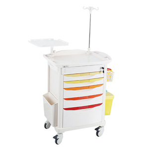 Carrito de Hospital Kang Key con 5 Cajones, Carro Médico de Emergencia y Rescate con Ruedas con Bloqueo y Freno - Product Image 4
