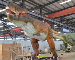 Modèle de dinosaure animatronique réaliste T-Rex à thème jurassique pour parcs d'aventure en plein air, robuste et résistant - Product Image 2