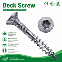 Vis à bois T25 Torx à pointe ailée en acier inoxydable 304 316 avec 6 plumes, vis à bois fraisées pour la construction en bois