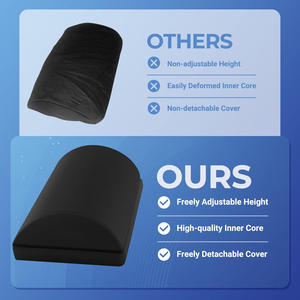 Reposapiés Ajustable <span class=keywords><strong>para</strong></span> Debajo del Escritorio con 2 Fundas Opcionales - Product Image 6