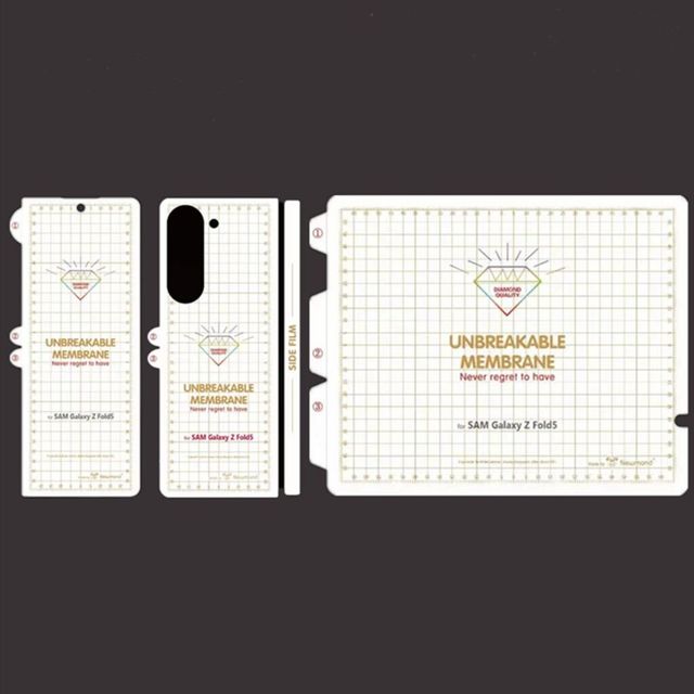 Diamond Hydrogel Film for Samsung Galaxy Z Fold6 Unbreakable Full Cover Screen Protector for Samsung Galaxy Z Fold2 3 4 5