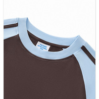 Haut court ajusté à manches raglan pour femme, t-shirt court confortable, manches courtes sexy, respirant, doux, col rond, haut court uni pour femme