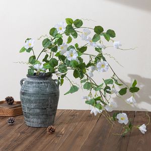 Fleurs artificielles de volubilis Meng Jie à longues tiges, arrangement floral en soie pour la décoration intérieure et les accessoires de mariage - Product Image 4