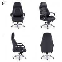 Chaise de Direction Moderne en Cuir PU Personnalisée OEM&ODM, Ignifuge et Imperméable, Garantie 5 Ans, pour Bureau et Domicile, Fabricant de Foshan