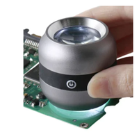 Loupe numérique portable 10X avec éclairage LED, loupe de bijoutier avec réticule interchangeable, échelle et champ de vision de 25 mm pour bijoux