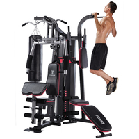 Station Multifonctionnelle pour Domicile avec Poids, Équipement de Fitness pour Exercices à la Maison