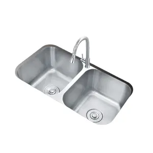 hotel hot sale stainless steel undercounter basin series by hand kitchen and bathroom sink 8153