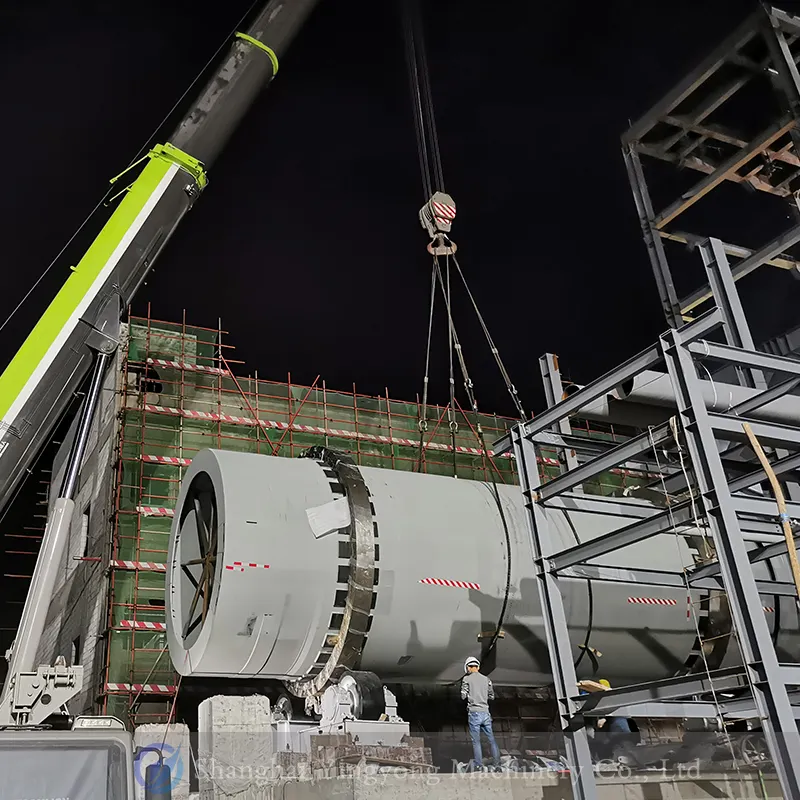 Cement Industrie Spons Ijzer Roterende Oven Voor Spons Ijzer Roterende Kalk Oven Machine Productielijn