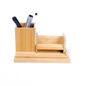 [Personnalisable] Porte-stylos/Organisateur de style bambou pour bureaux, support de téléphone, porte-cartes de visite et rangement - Product Image 2
