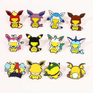 Épingles de revers en métal à faible MOQ, design dessin animé/anime, en stock, pas cher, épingles de chapeau personnalisées en émail souple - Product Image 3