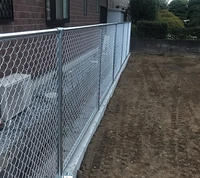 Poteau de clôture à maillons en acier galvanisé recouvert de PVC, hauteur 1,80 m, pour parcs et jardins extérieurs - Design 3D disponible