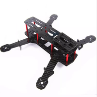 Kit FPV Traverser QAV250 Rangka Serat Karbon Motor 2204 Kontrol Penerbangan F4 Set Terbang Udara ke Lantai Dalam Ruangan