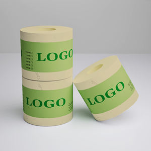 Rouleau de papier toilette géant écologique personnalisable en pâte de bambou originale 3 plis 2 plis Options doux soluble dans l'eau écologiquement - Product Image 6