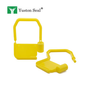 Sceau de sécurité en plastique PP imprimé au laser couleur personnalisée, cylindre POM <span class=keywords><strong>YUSTON</strong></span> YTPL008, force de traction >150N, 41x62x4mm pour la logistique - Product Image 2