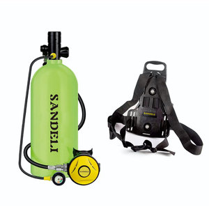 SANDELI SD-X7000B tangki Scuba 4l, dengan respirator + klip ransel + Masker selam oksigen tangki menyelam Scuba silinder 20Mpa - Product Image 4