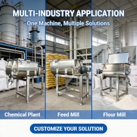 Mélangeur à ruban en acier inoxydable industriel pour le mélange du sucre blanc et de l'amidon, haute uniformité, directement de l'usine, CE ISO